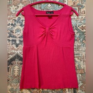 Style & Co Hot Pink Top 90s 2000s